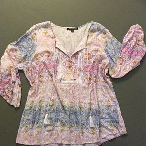 Sharagano Woman Peasant Top 2X